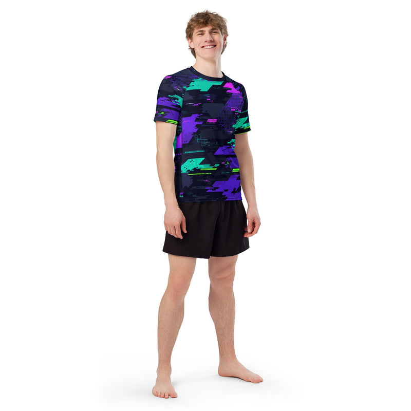 Cyberveil Iridescent Glitch CAMO men’s rash guard
