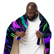 Cyberveil Iridescent Glitch CAMO Sherpa Blanket