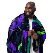 Cyberveil Iridescent Glitch CAMO Sherpa Blanket