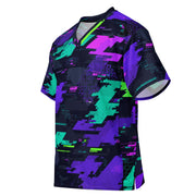 Cyberveil Iridescent Glitch CAMO Unisex American Football Jersey