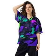 Cyberveil Iridescent Glitch CAMO Unisex American Football Jersey