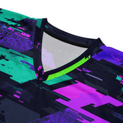 Cyberveil Iridescent Glitch CAMO Unisex American Football Jersey