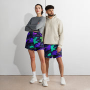 Cyberveil Iridescent Glitch CAMO Unisex Athletic Long Shorts