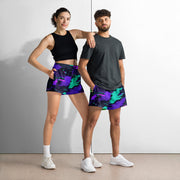 Cyberveil Iridescent Glitch CAMO Unisex Athletic Shorts