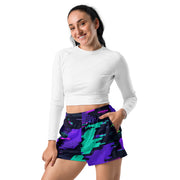 Cyberveil Iridescent Glitch CAMO Unisex Athletic Shorts