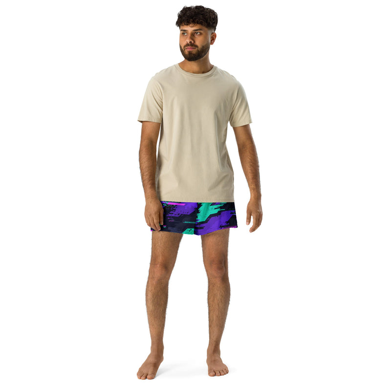 Cyberveil Iridescent Glitch CAMO Unisex Athletic Shorts