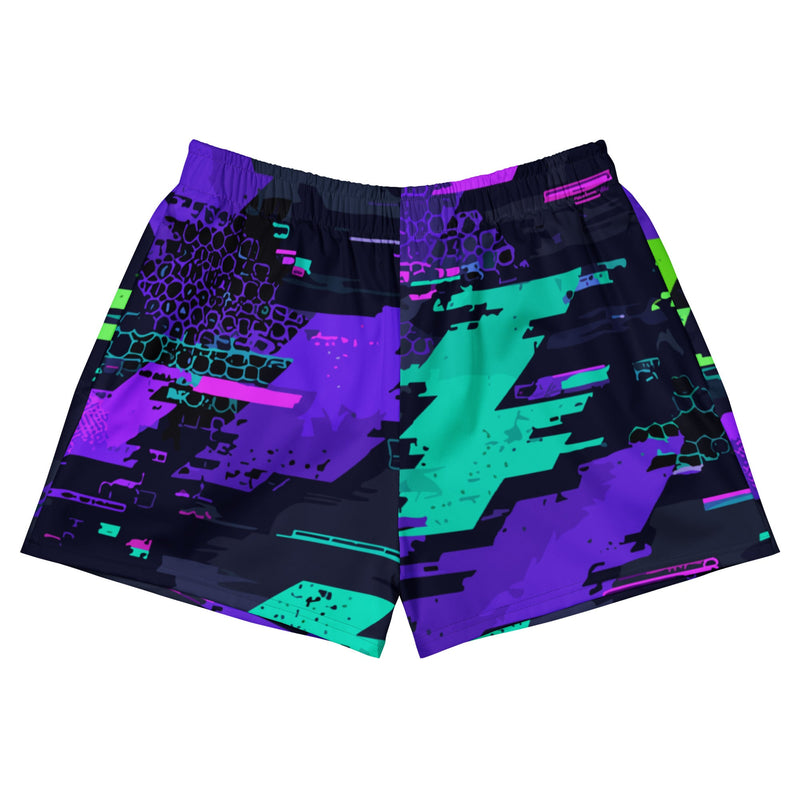 Cyberveil Iridescent Glitch CAMO Unisex Athletic Shorts