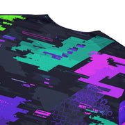 Cyberveil Iridescent Glitch CAMO Unisex Baseball Jersey