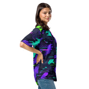 Cyberveil Iridescent Glitch CAMO Unisex Baseball Jersey