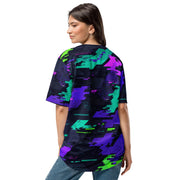 Cyberveil Iridescent Glitch CAMO Unisex Baseball Jersey