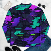 Cyberveil Iridescent Glitch CAMO Unisex Bomber Jacket