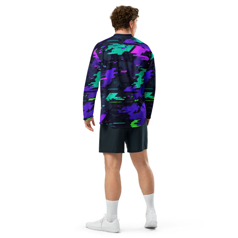 Cyberveil Iridescent Glitch CAMO Unisex Hockey Fan Jersey