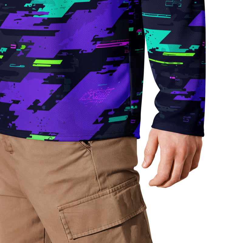 Cyberveil Iridescent Glitch CAMO Unisex Hockey Fan Jersey