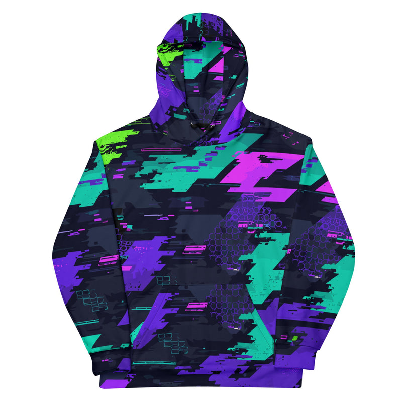 Cyberveil Iridescent Glitch CAMO Unisex Hoodie