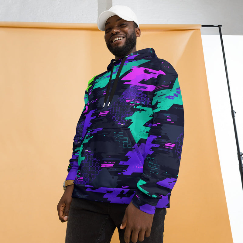 Cyberveil Iridescent Glitch CAMO Unisex Hoodie