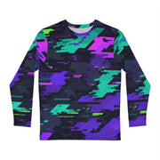 Cyberveil Iridescent Glitch CAMO Unisex Long-Sleeve Shirt - XS