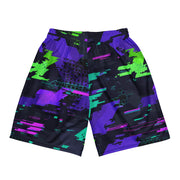 Cyberveil Iridescent Glitch CAMO Unisex Mesh Shorts