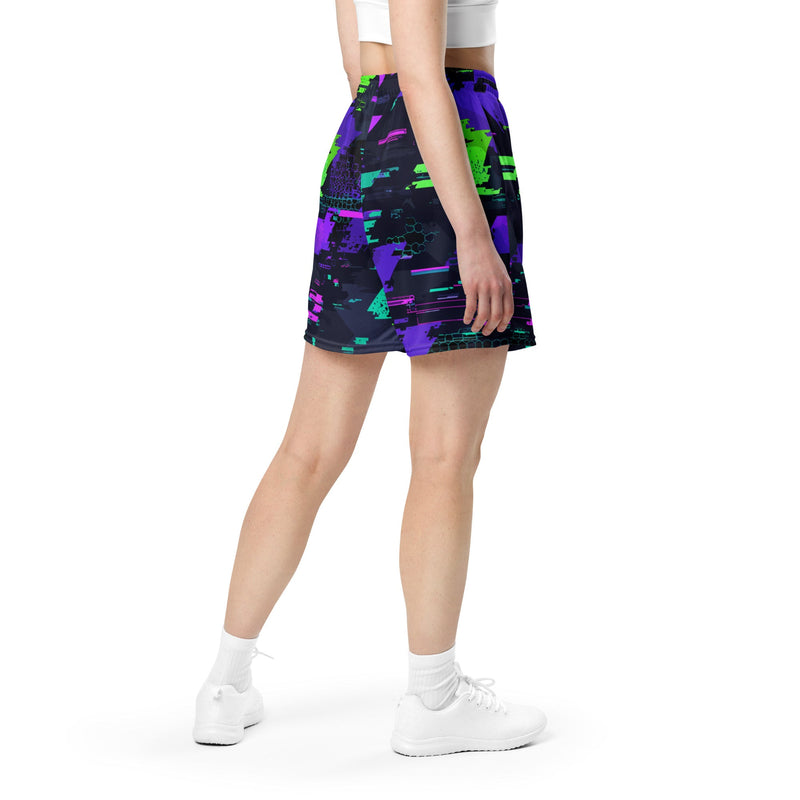 Cyberveil Iridescent Glitch CAMO Unisex Mesh Shorts