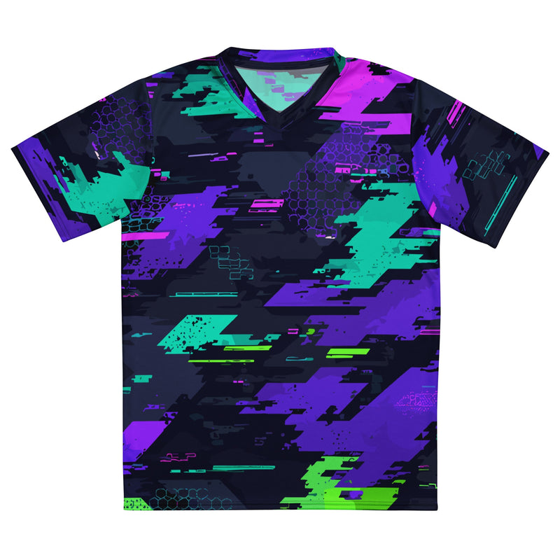 Cyberveil Iridescent Glitch CAMO Unisex Sports Jersey