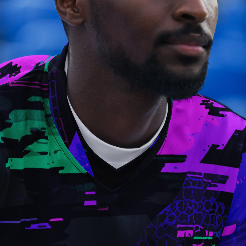 Cyberveil Iridescent Glitch CAMO Unisex Sports Jersey