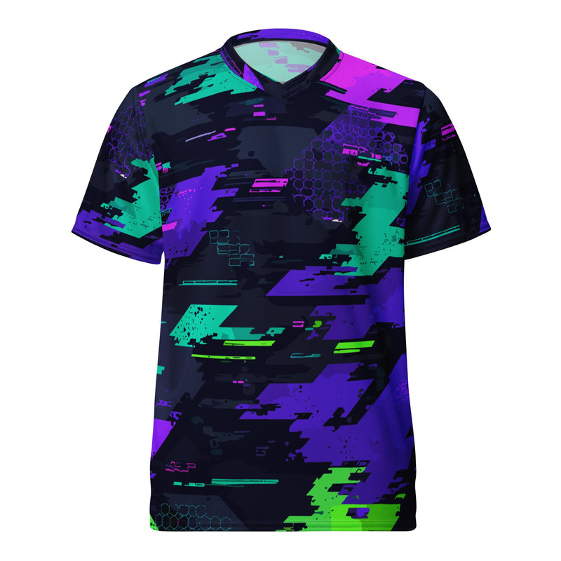 Cyberveil Iridescent Glitch CAMO Unisex Sports Jersey