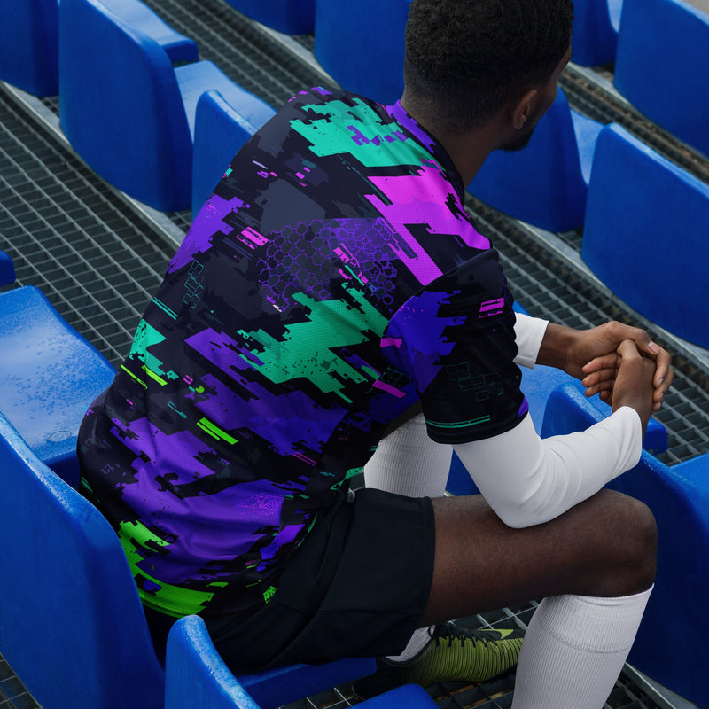 Cyberveil Iridescent Glitch CAMO Unisex Sports Jersey