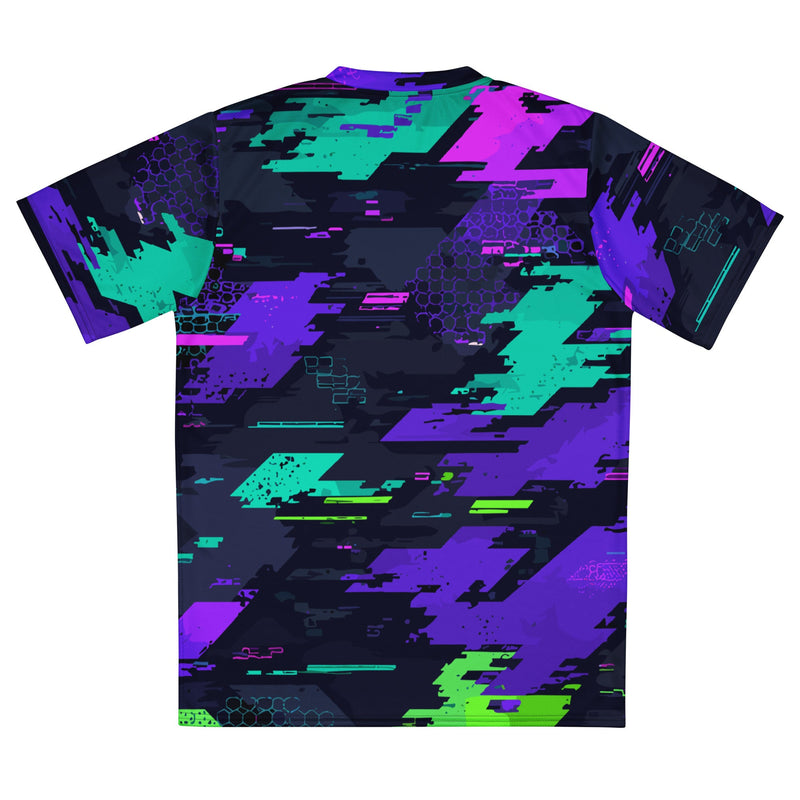 Cyberveil Iridescent Glitch CAMO Unisex Sports Jersey