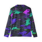Cyberveil Iridescent Glitch CAMO Unisex Sports Warmup Hoodie