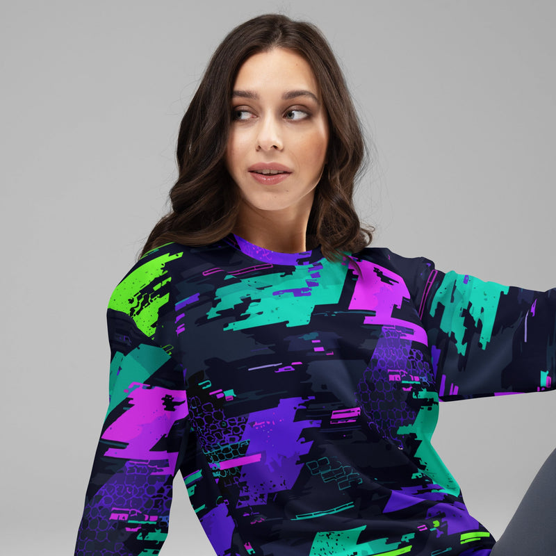 Cyberveil Iridescent Glitch CAMO Unisex Sweatshirt
