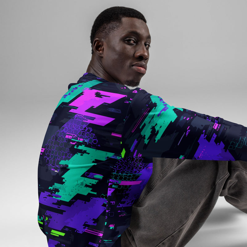 Cyberveil Iridescent Glitch CAMO Unisex Sweatshirt