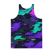 Cyberveil Iridescent Glitch CAMO Unisex Tank Top - Shirt