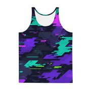 Cyberveil Iridescent Glitch CAMO Unisex Tank Top - Shirt