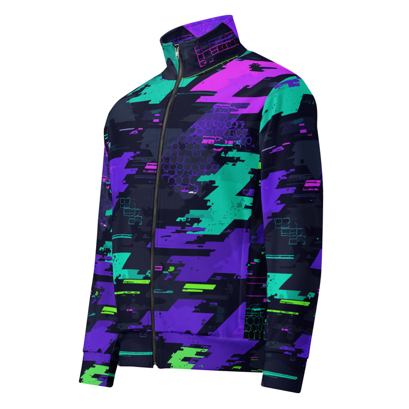 Cyberveil Iridescent Glitch CAMO Unisex Track Jacket