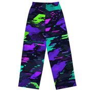 Cyberveil Iridescent Glitch CAMO Unisex Wide-Leg Leisure Pants - Pant