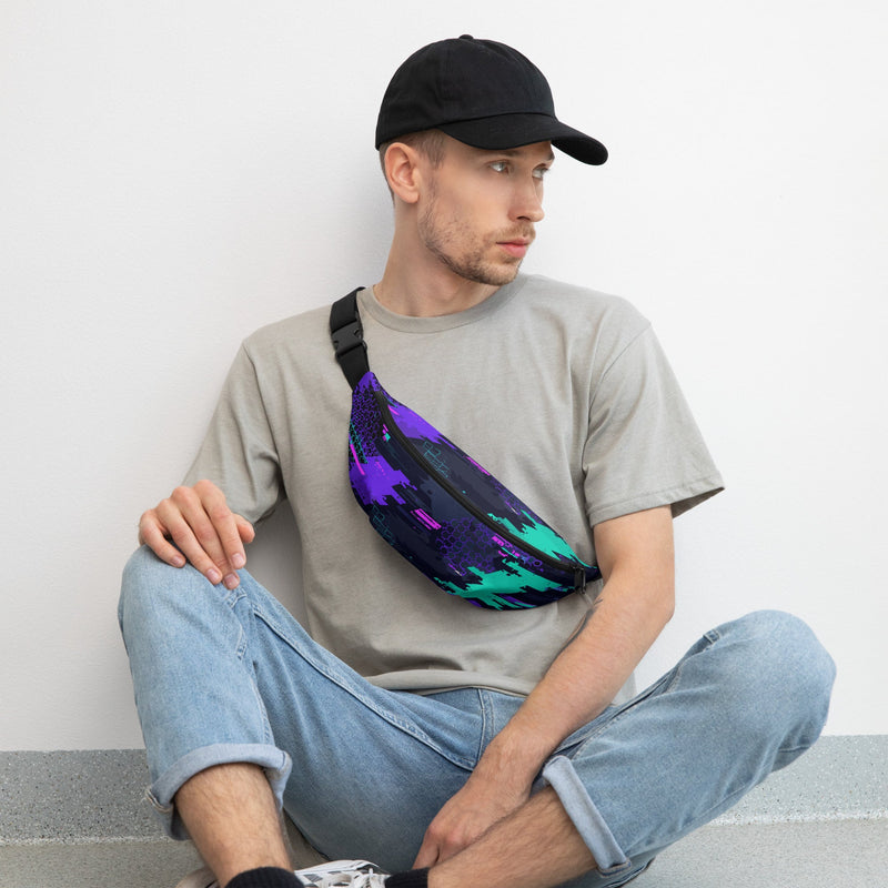 Cyberveil Iridescent Glitch CAMO Waist Pack - S/M - Bag