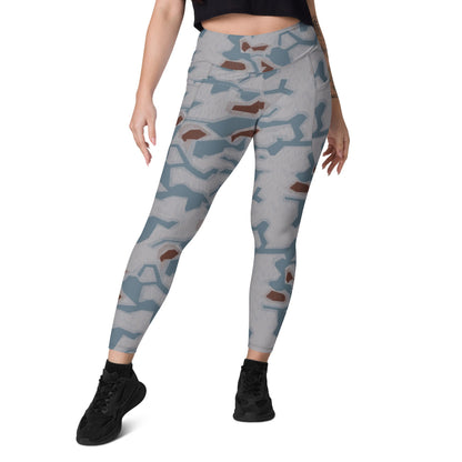 Czech Bahňák Sumpfmuster CAMO Leggings with pockets - Womens With Pockets