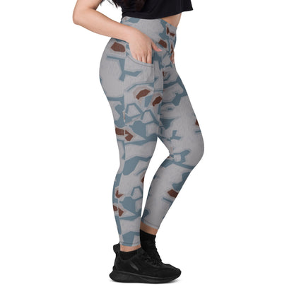 Czech Bahňák Sumpfmuster CAMO Leggings with pockets - Womens With Pockets