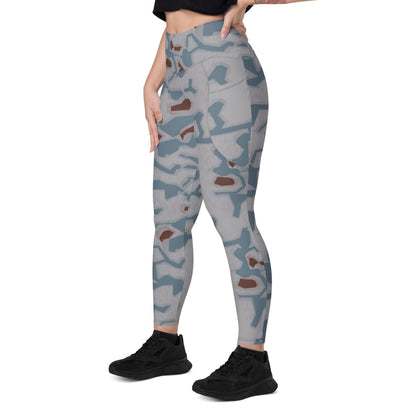 Czech Bahňák Sumpfmuster CAMO Leggings with pockets - Womens With Pockets