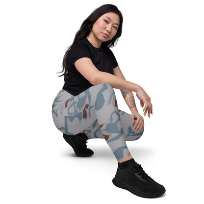 Czech Bahňák Sumpfmuster CAMO Leggings with pockets - Womens With Pockets