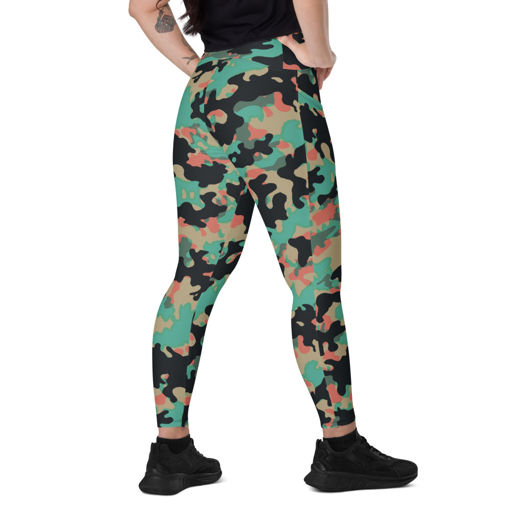 Czech Duby CAMO Leggings with pockets - 2XS - Womens With Pockets