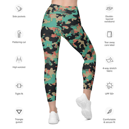 Czech Duby CAMO Leggings with pockets - Womens With Pockets