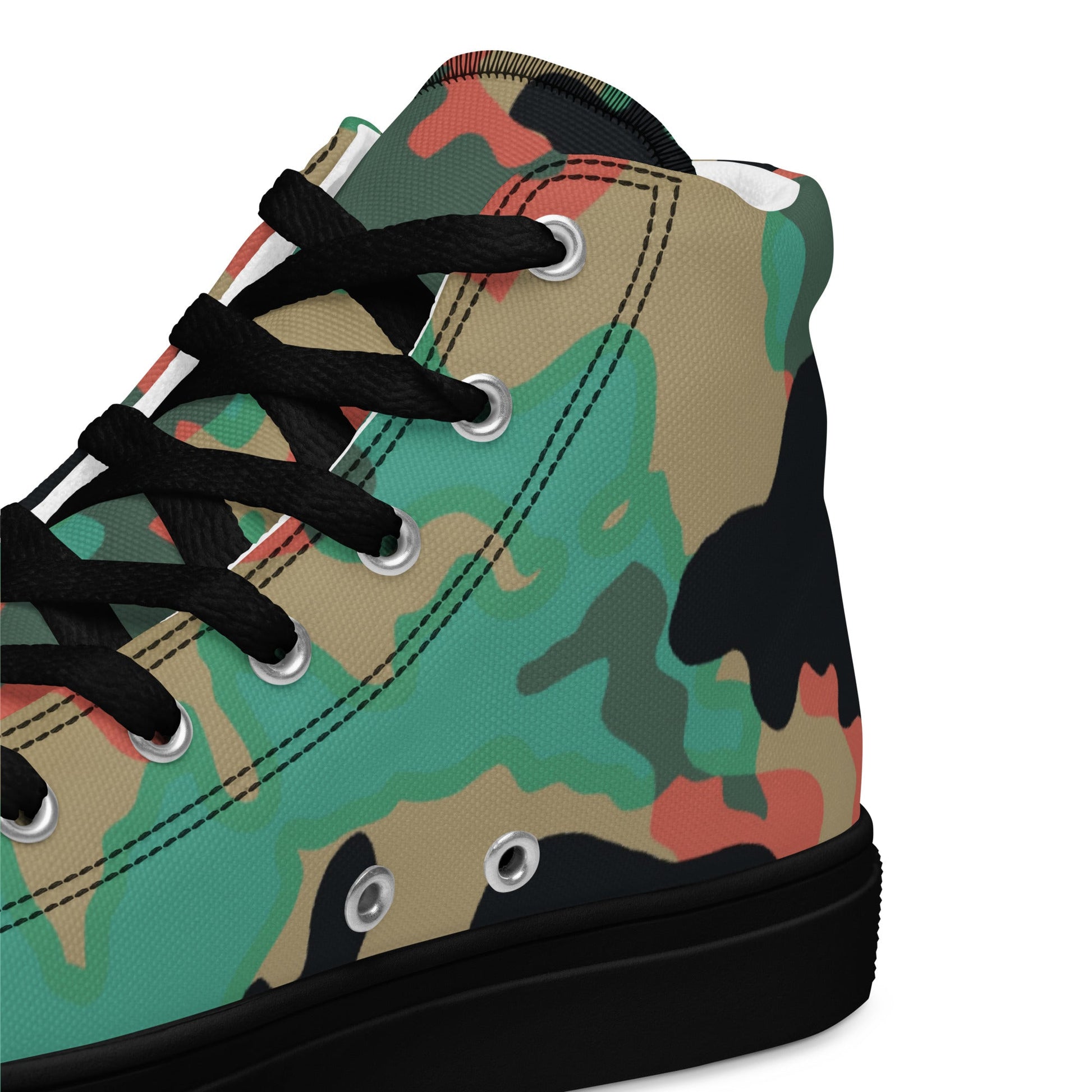 Czech Duby CAMO Mens high top canvas shoes - High Top Canvas Shoes