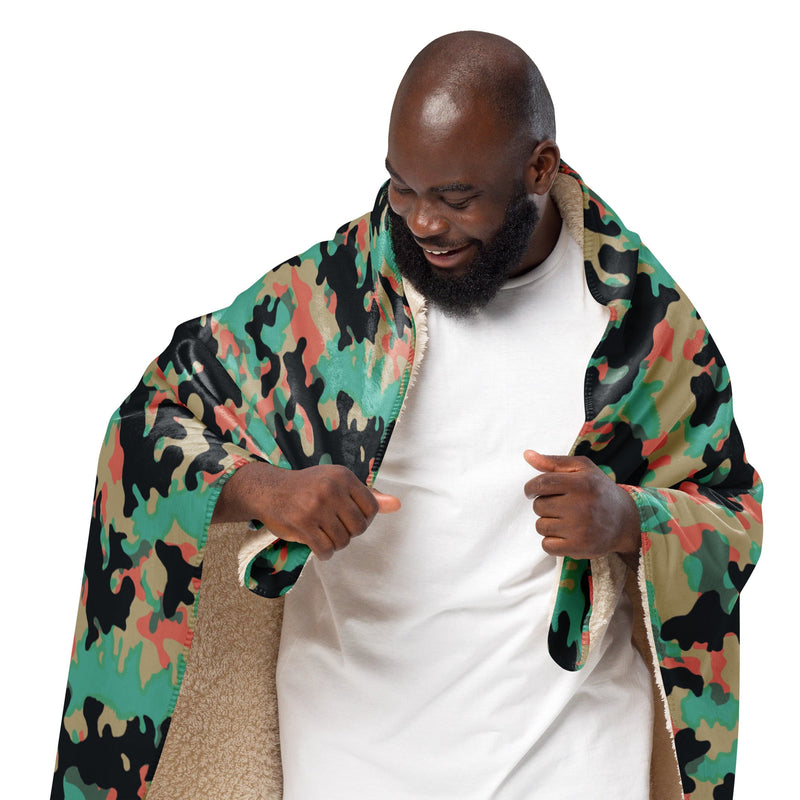 Oak Leaf Duby CAMO Sherpa Blanket