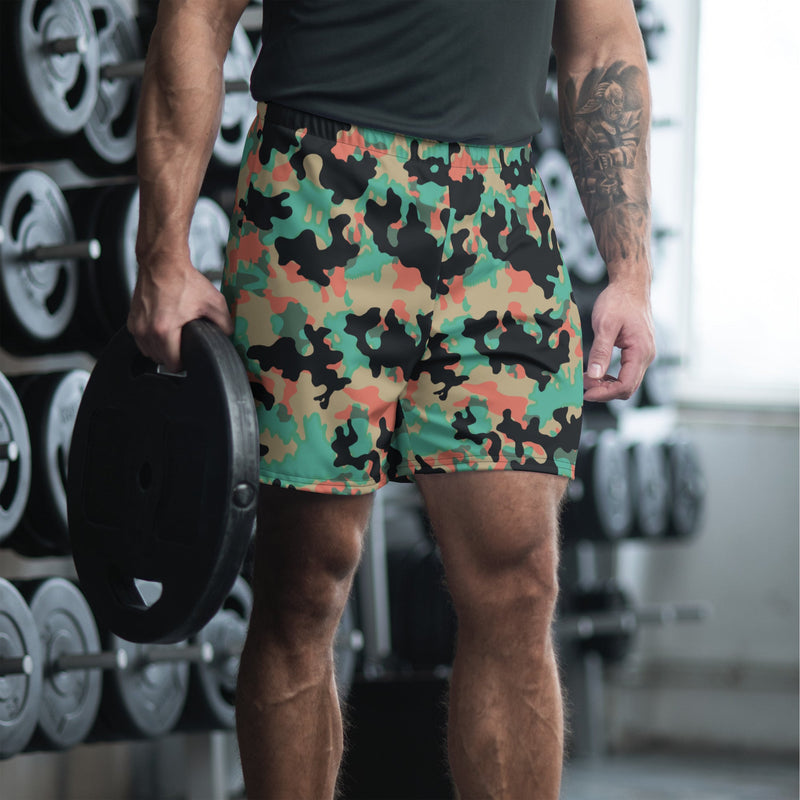 Oak Leaf Duby CAMO Unisex Athletic Long Shorts - 2XS