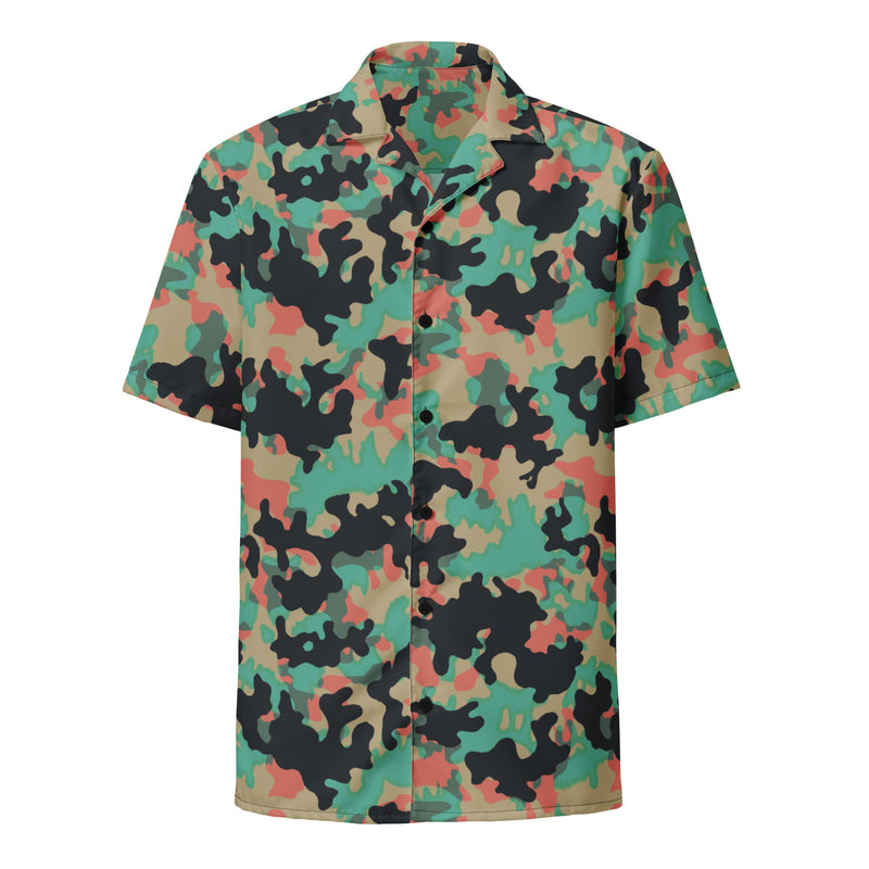 Oak Leaf Duby CAMO Unisex Short-Sleeve Button Shirt - Button-Up