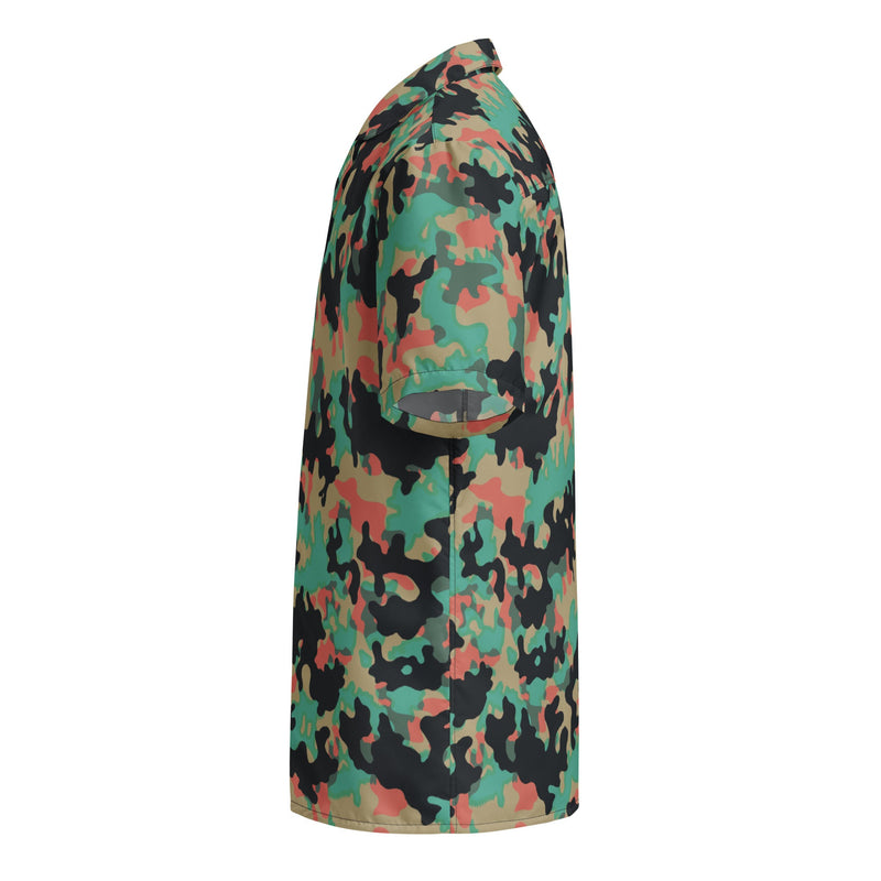 Oak Leaf Duby CAMO Unisex Short-Sleeve Button Shirt - Button-Up