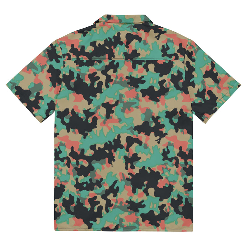 Oak Leaf Duby CAMO Unisex Short-Sleeve Button Shirt - Button-Up