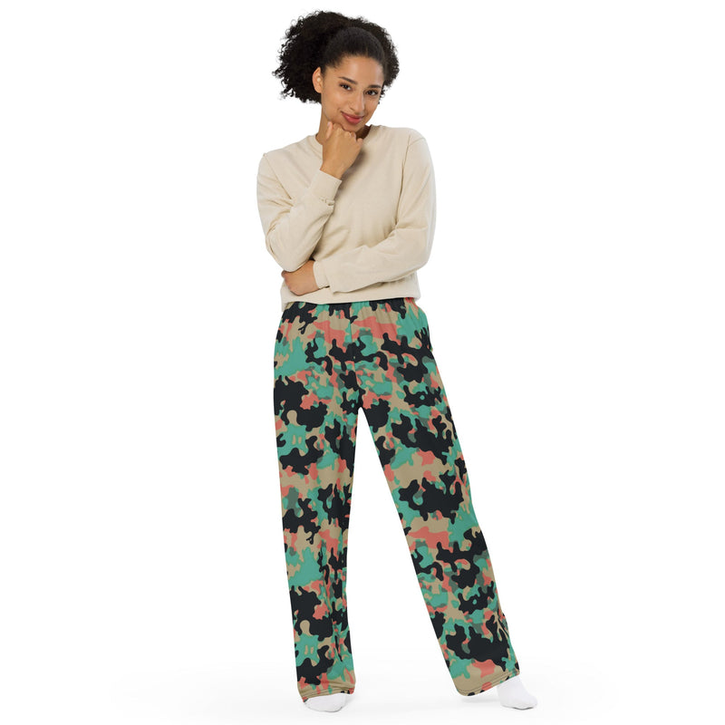 Oak Leaf Duby CAMO Unisex Wide-Leg Leisure Pants - Pant