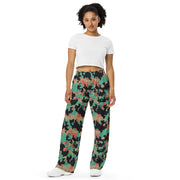 Oak Leaf Duby CAMO Unisex Wide-Leg Leisure Pants - Pant