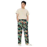 Oak Leaf Duby CAMO Unisex Wide-Leg Leisure Pants - Pant